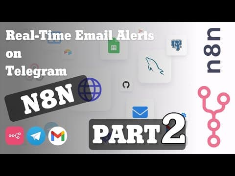 [Part 2] Real-Time Email Alerts on Telegram with n8n Automation | Step-by-Step Guide